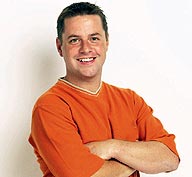 Handy Andy has to work with Mr Laurence Llewelyn-Bowen instead of Carol - poor Andy